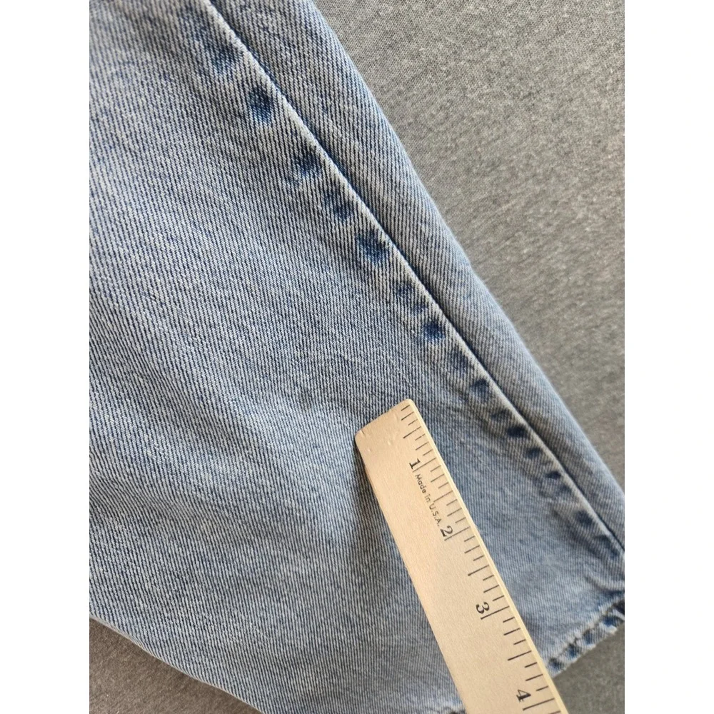 Vintage‎ Levi's 505 Jeans Mens W34 L30 Light Wash 1999 Straight Distressed 90s
